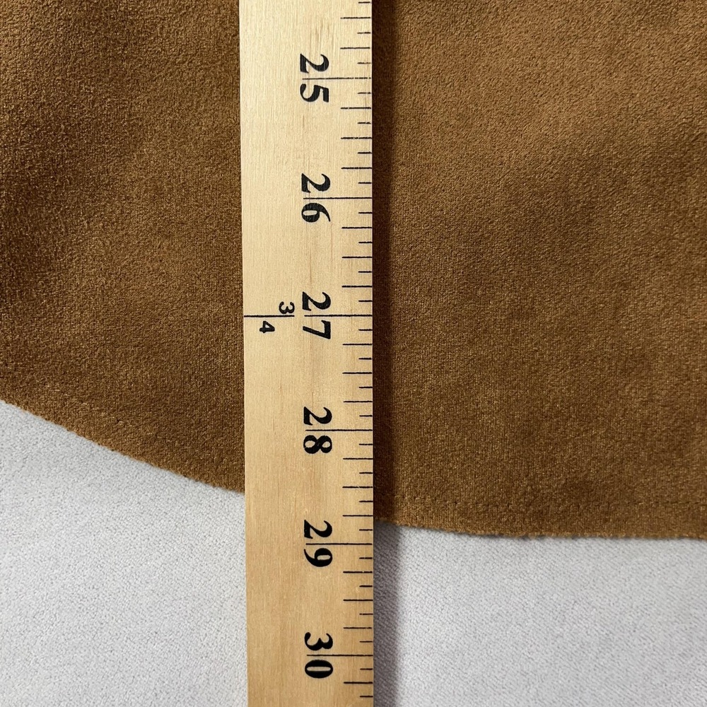 Altar'd State Jacket Womens Medium Camel Brown Faux Suede Shacket Oversized - Picture 12 of 12